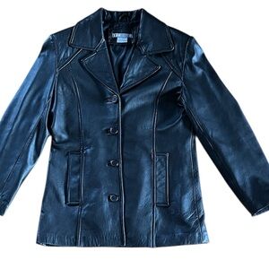 Club X | Women’s Black Leather Jacket sz S